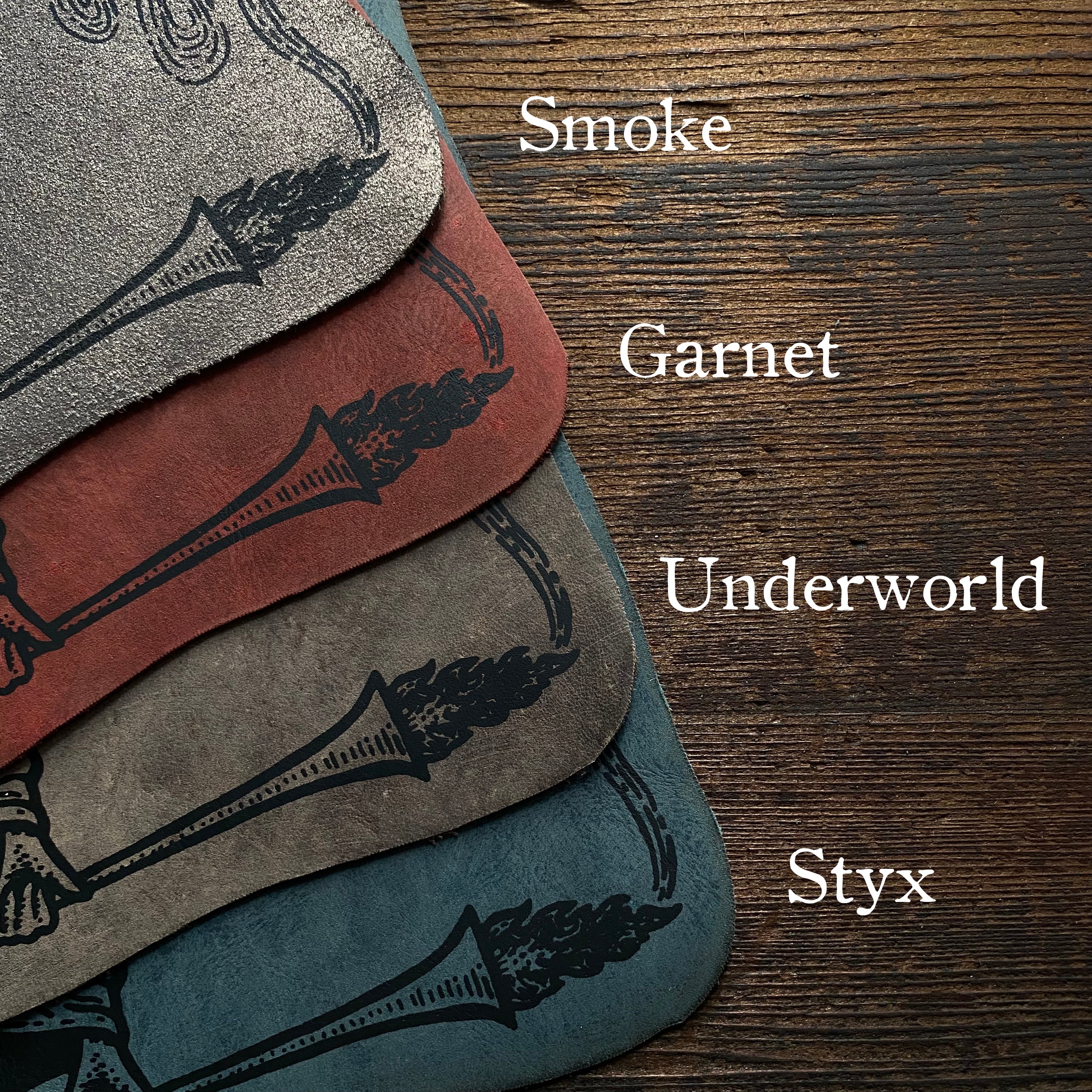 Hecate's Garden leather patch and altar cloth