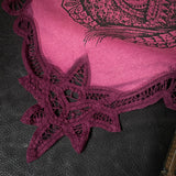 Dragon Empress altar cloth runner in Sunset Berry, one-of-a-kind