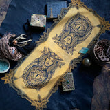 Dragon Empress altar cloth runner in Goldenrod Field, one-of-a-kind