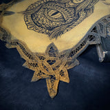 Dragon Empress altar cloth runner in Goldenrod Field, one-of-a-kind
