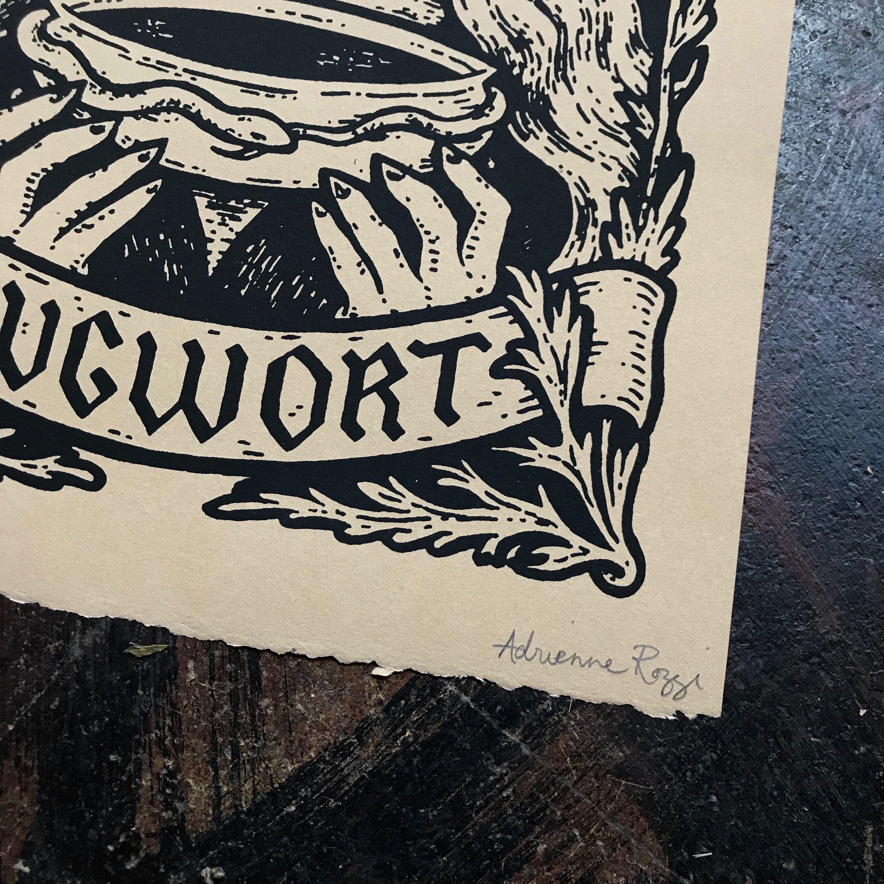 Mugwort screen print