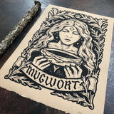 Mugwort screen print