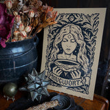 Mugwort screen print