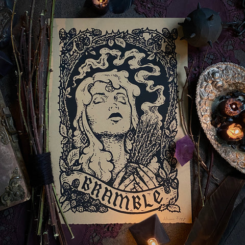 Bramble screen print
