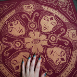 Seer pendulum chart bandana in Brass, limited edition