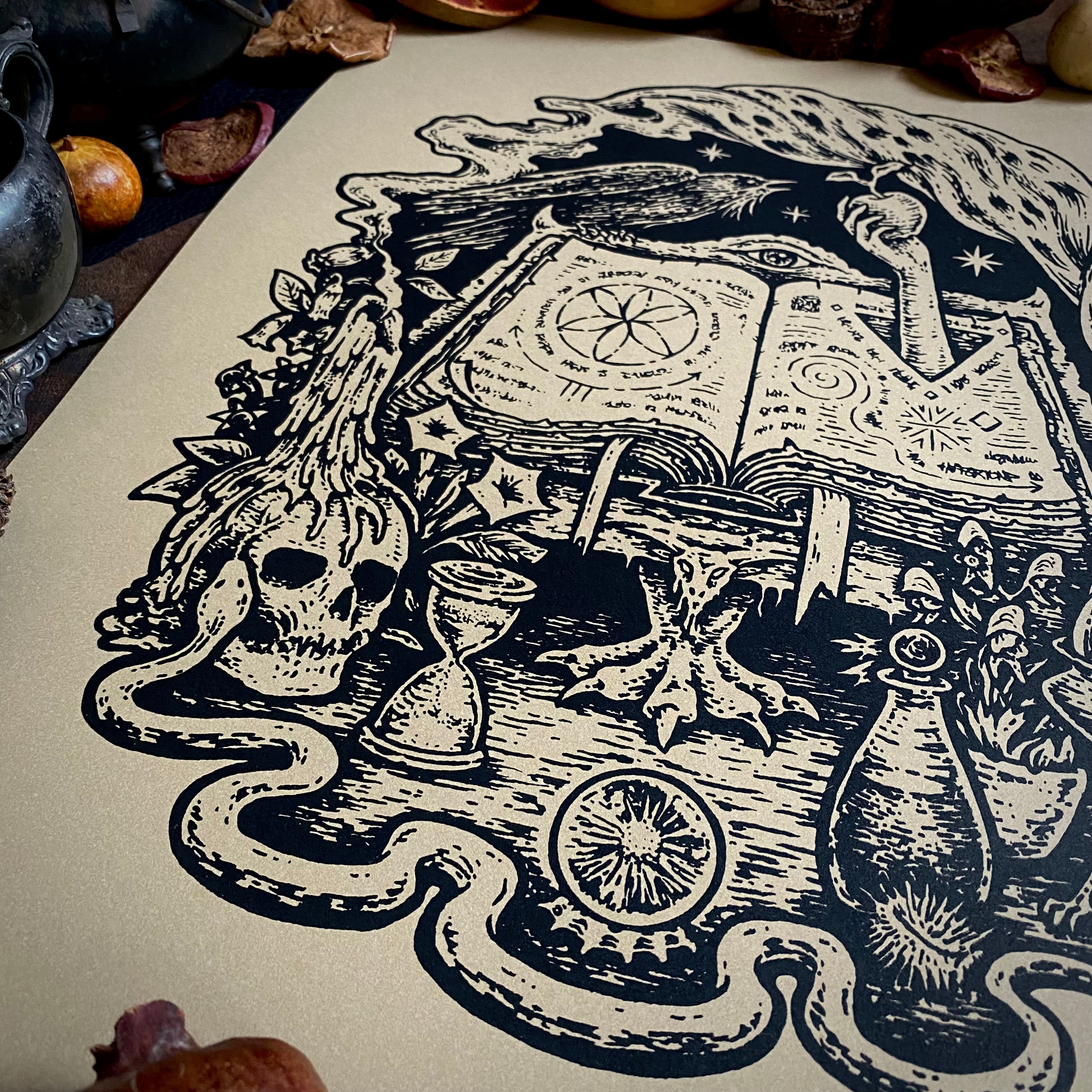 The Summoning screen print