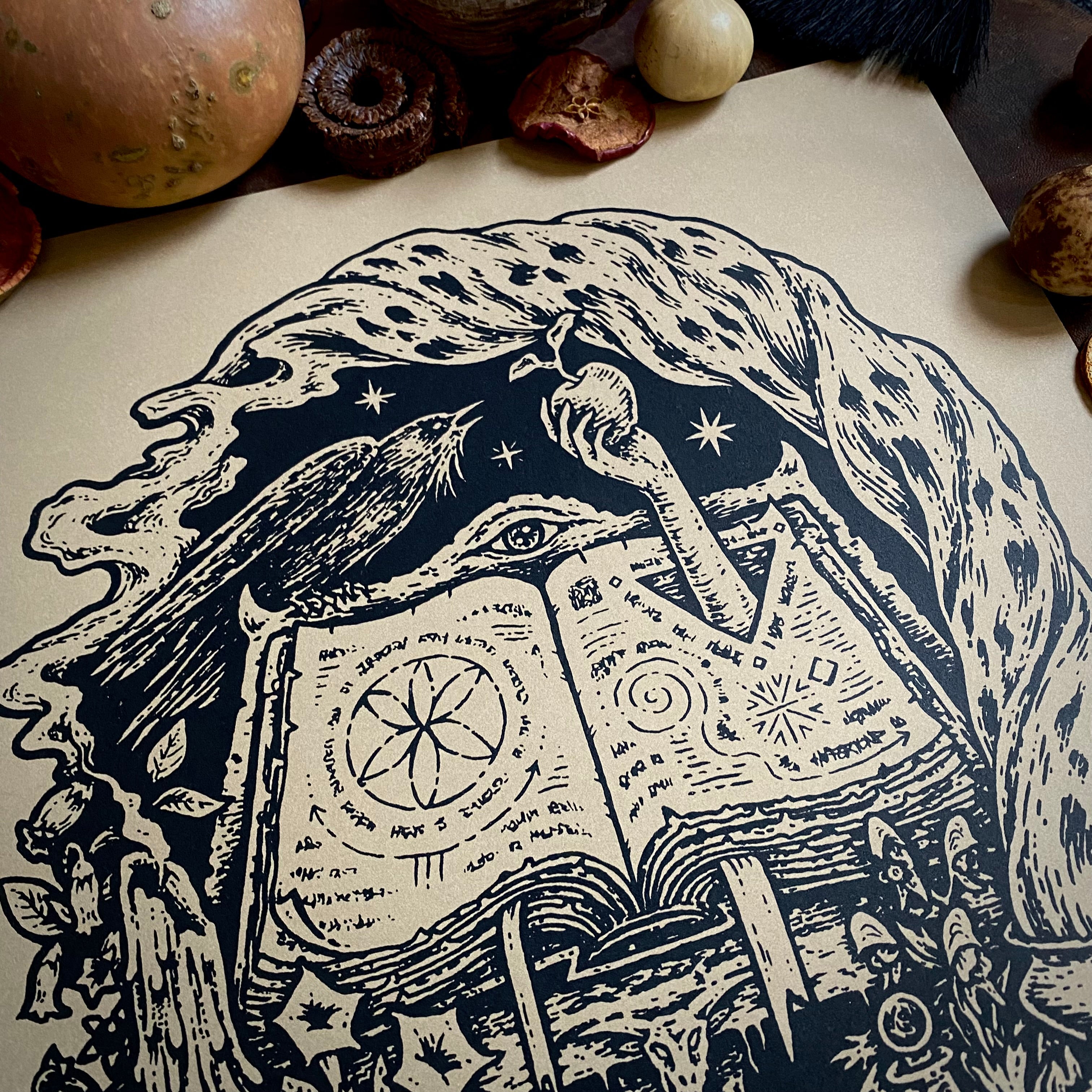 The Summoning screen print