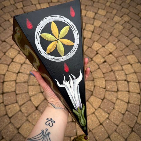 RAFFLE TICKET for The Serpent’s Datura hand-painted shelf, one-of-a-kind