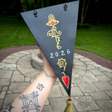 RAFFLE TICKET for The Serpent’s Datura hand-painted shelf, one-of-a-kind