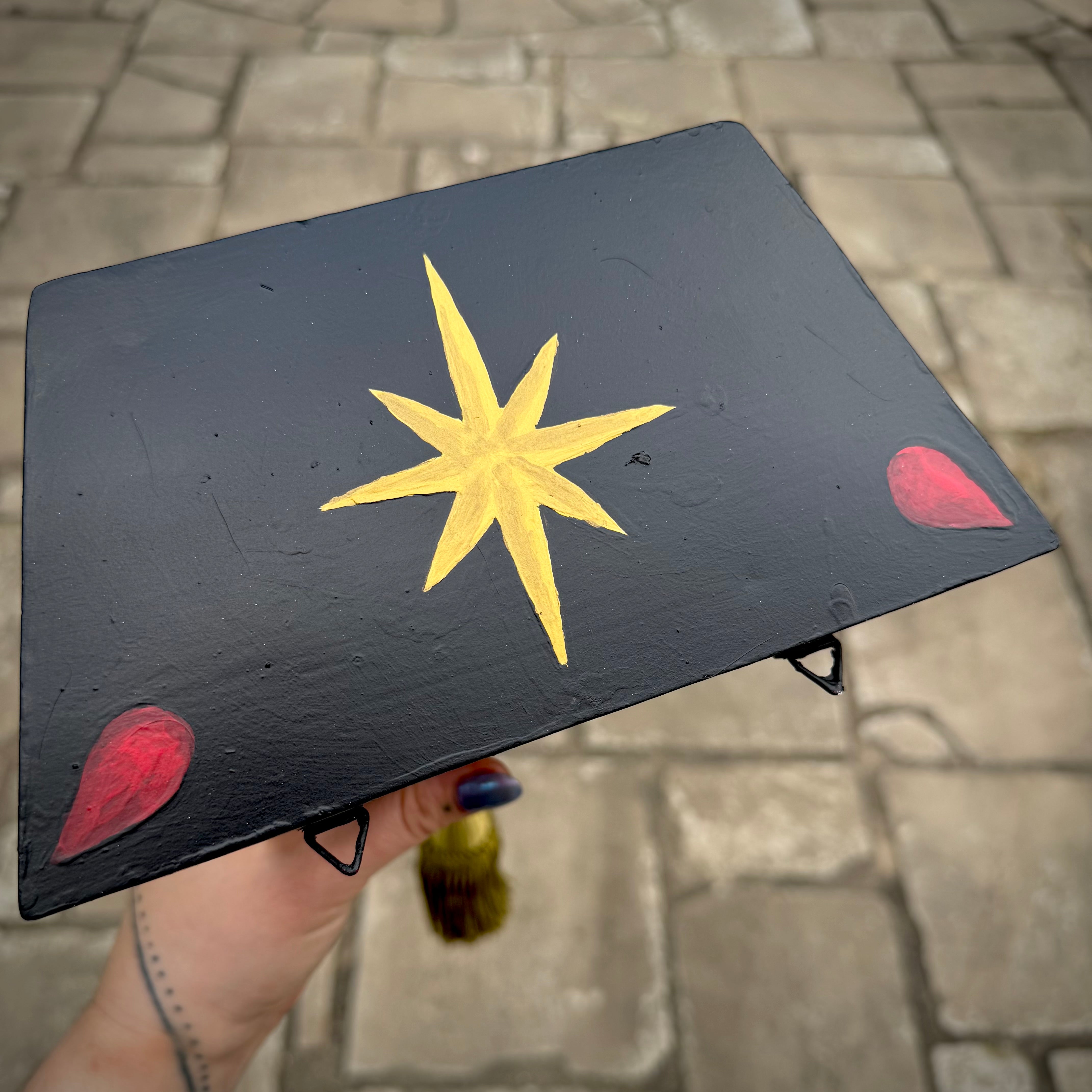RAFFLE TICKET for The Serpent’s Datura hand-painted shelf, one-of-a-kind