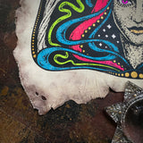 Starspell FULL COLOR ivory leather altar cloth, one-of-a-kind