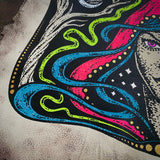 Starspell FULL COLOR ivory leather altar cloth, one-of-a-kind