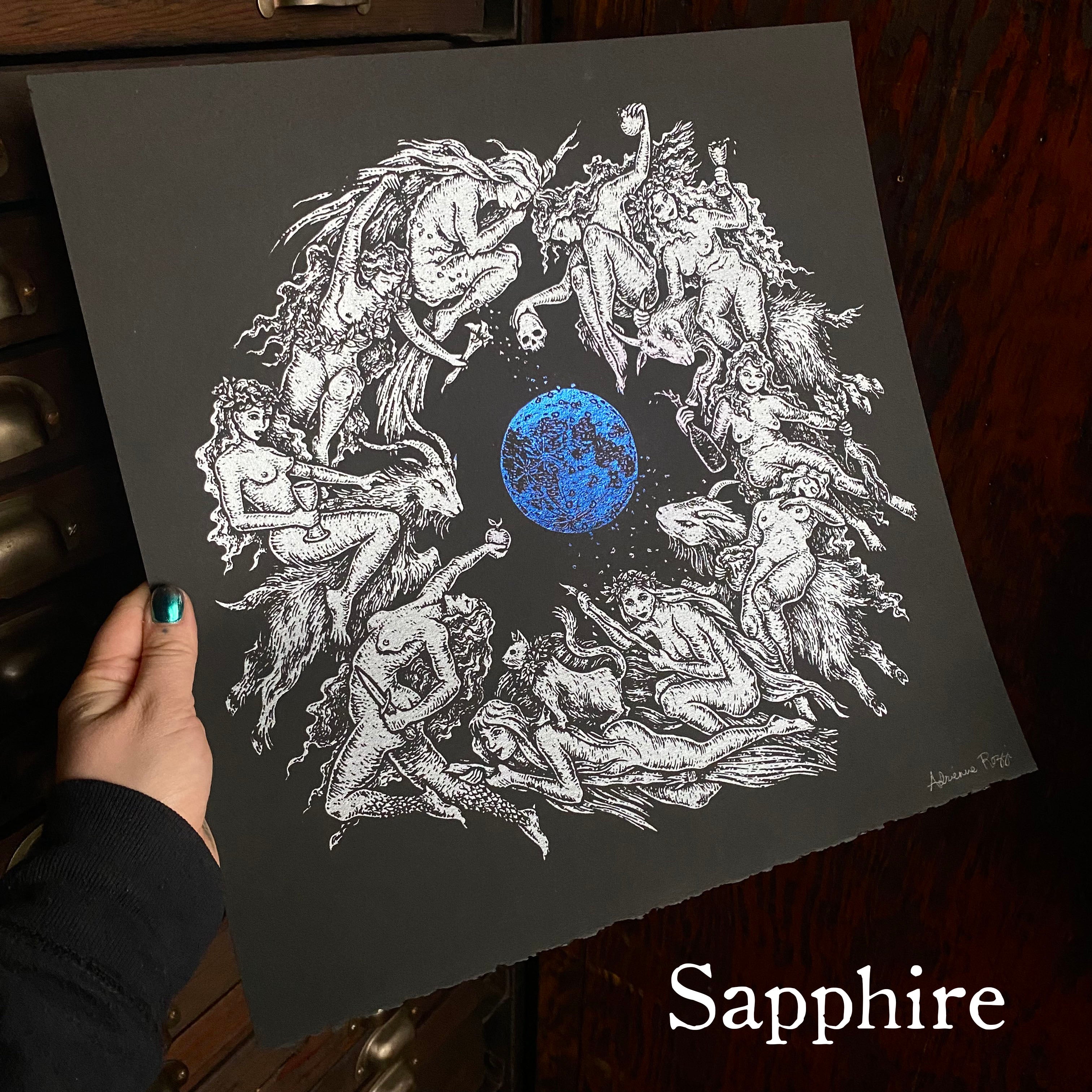 Flight of the Witches screen print, special editions