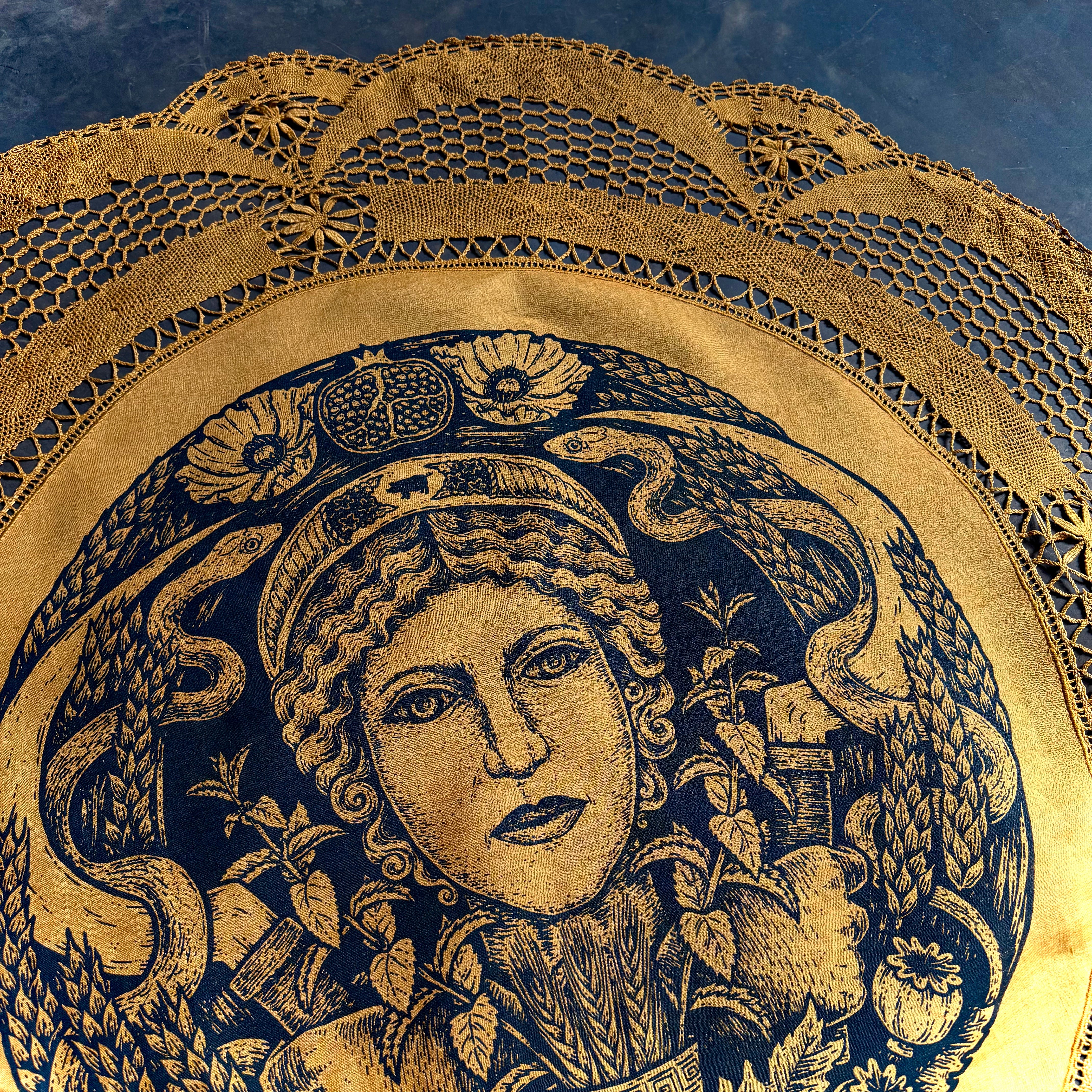 2nd. Demeter large altar cloth in Harvest, one-of-a-kind