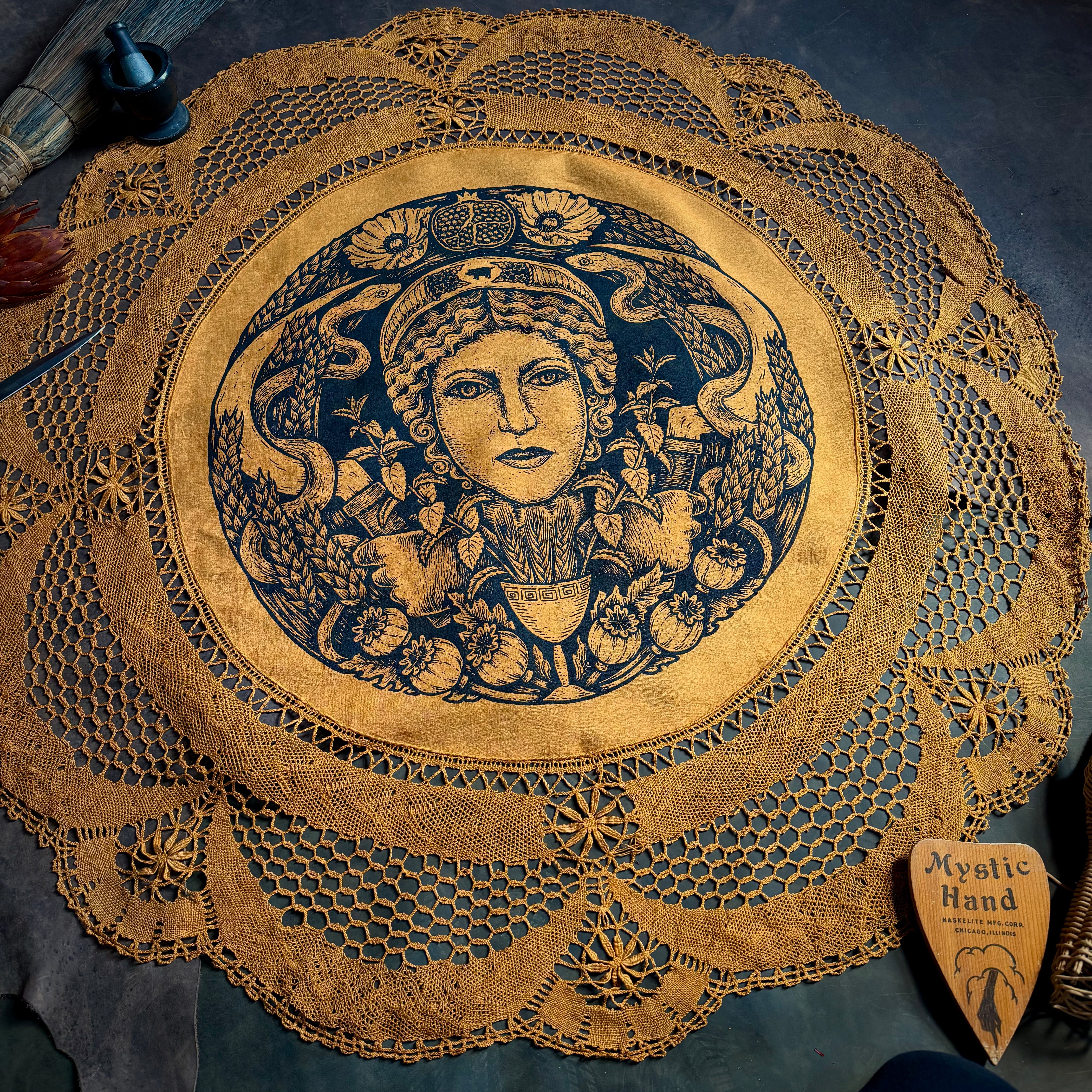 2nd. Demeter large altar cloth in Harvest, one-of-a-kind