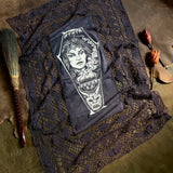 Sorceress of Shadow x-large altar cloth in Midnight, one-of-a-kind
