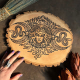 Persephone wooden altar piece