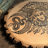 Persephone wooden altar piece