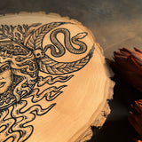 Persephone wooden altar piece