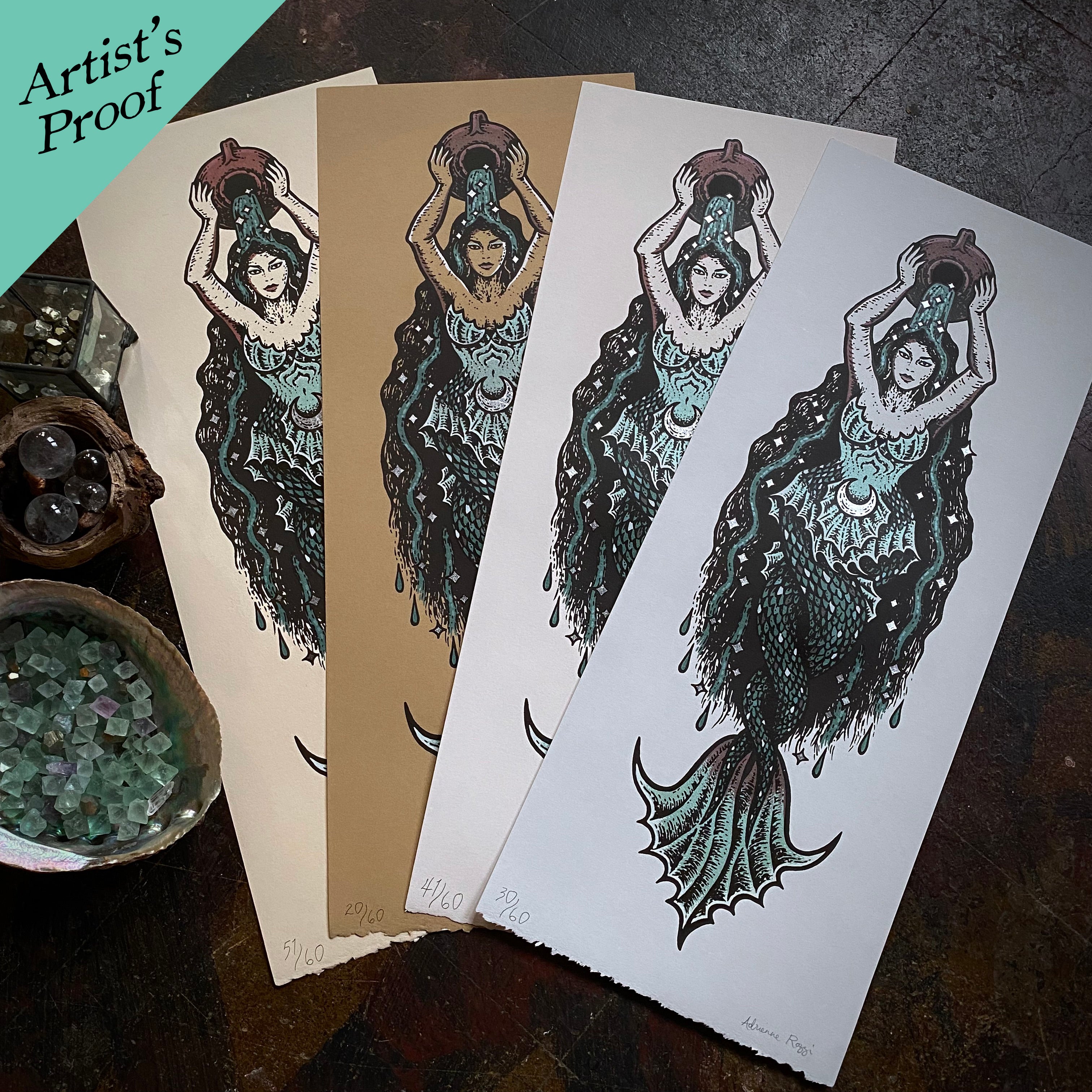 The Sea Nymph screen print, first printing, limited edition - ARTIST'S PROOF