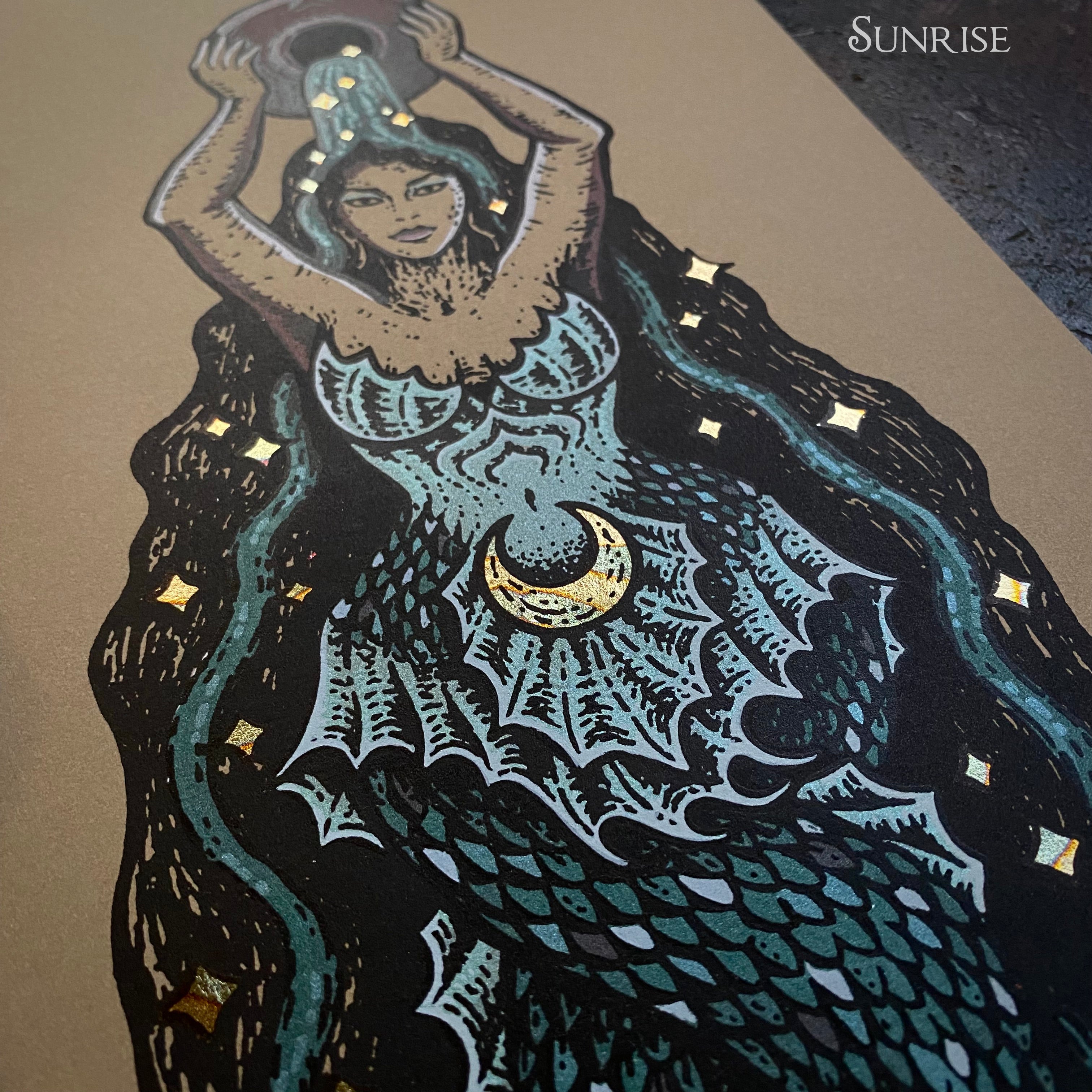The Sea Nymph screen print, first printing, limited edition - ARTIST'S PROOF 2nd