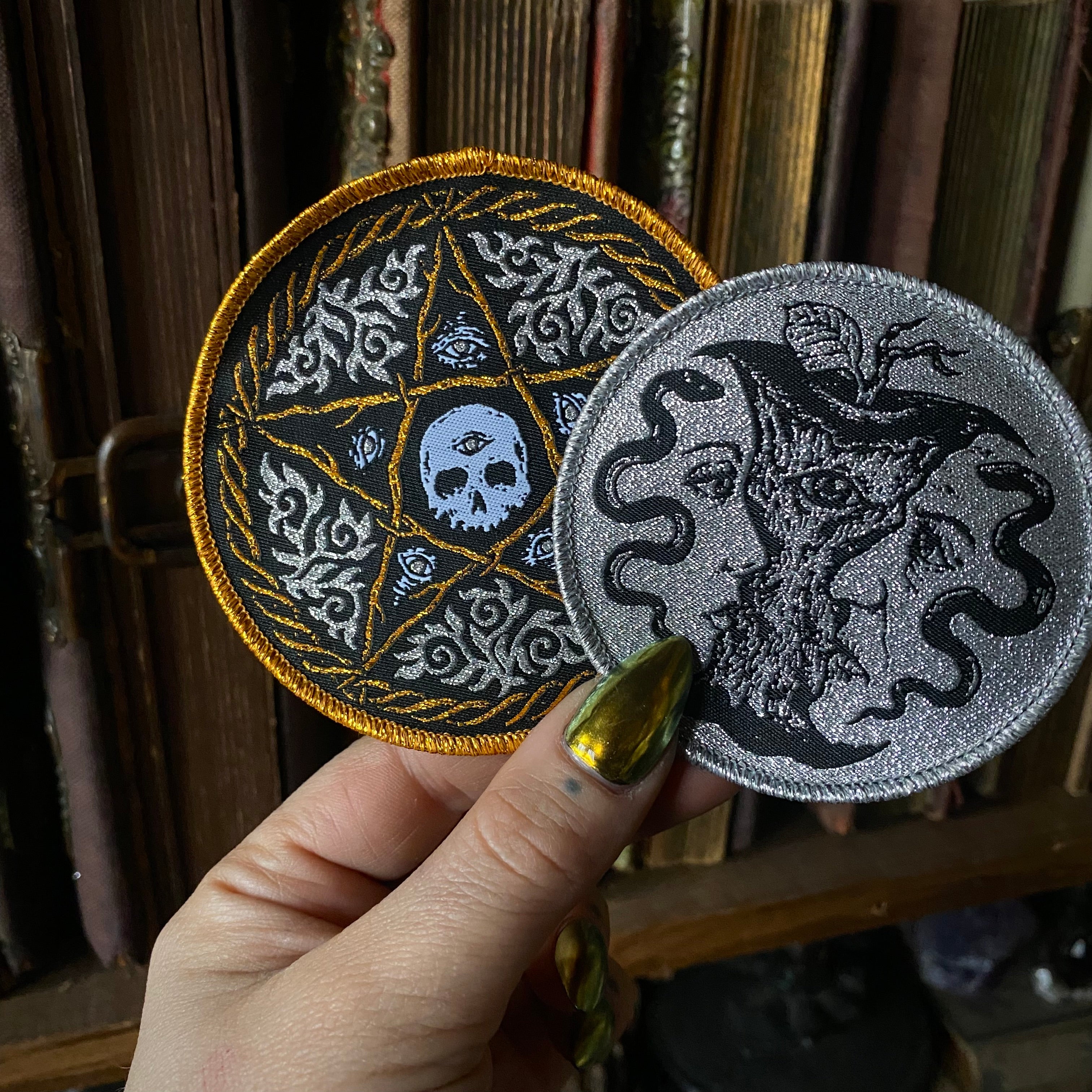 Wicker Pentacle embroidered patch