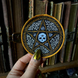 Wicker Pentacle embroidered patch