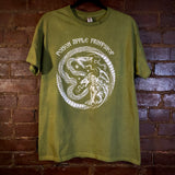 Serpent Hour t-shirt in Moss