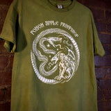 Serpent Hour t-shirt in Moss