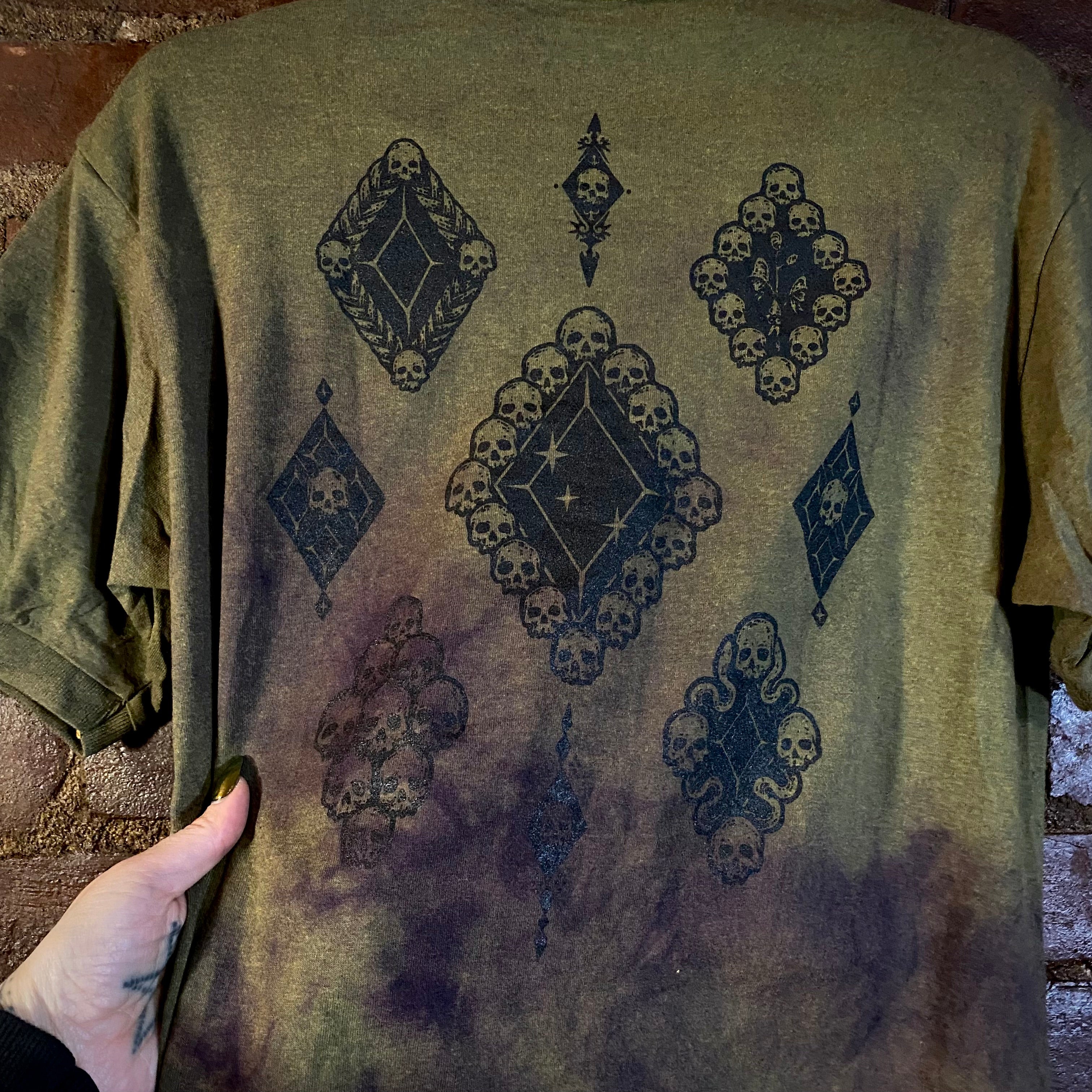 Death Diamonds polo shirt in Desert Dust