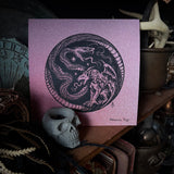 Serpent Hour screen print on glitter paper, limited