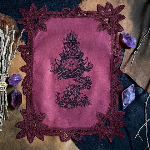 Goblin Brew altar cloth in Poisonberry, one-of-a-kind