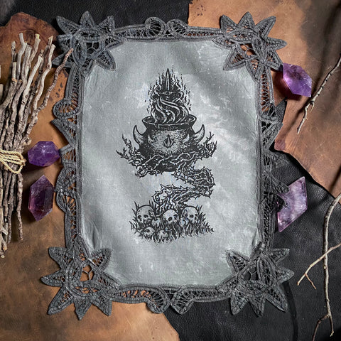 Goblin Brew altar cloth in Ice Crystal, one-of-a-kind