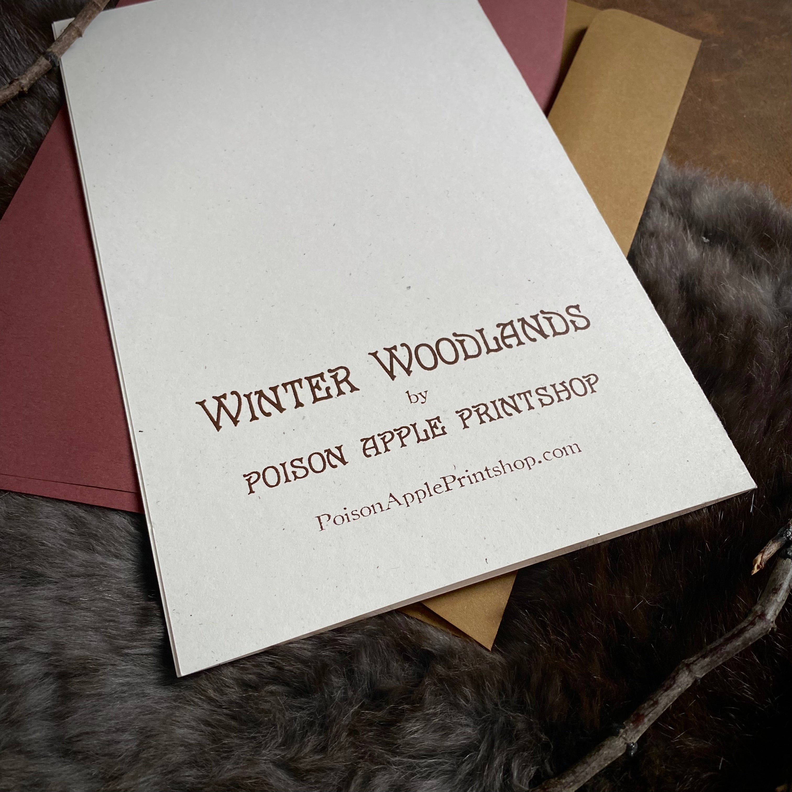 Winter Woodlands greeting card