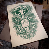 The Yule Goat greeting card