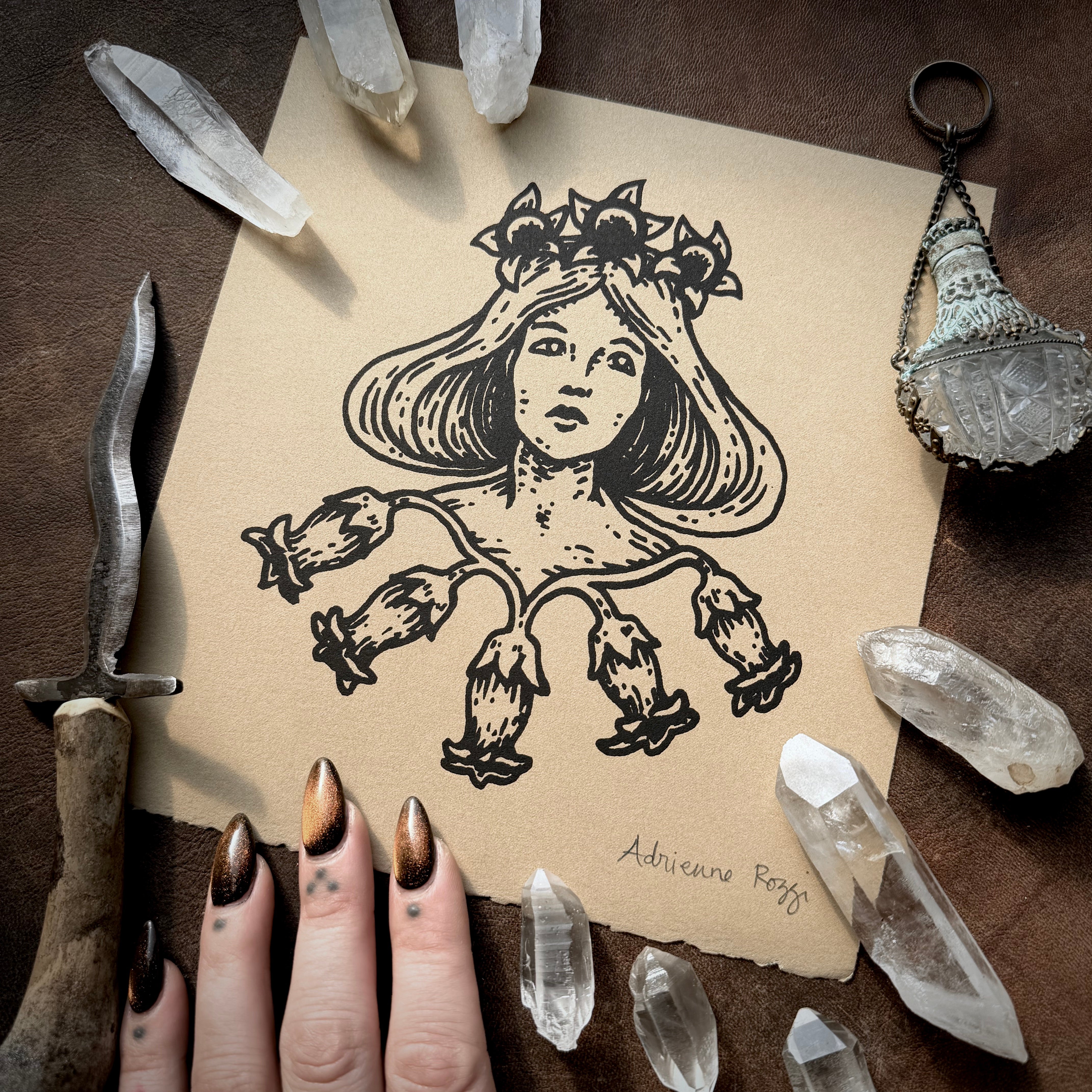 Lady Belladonna screen print