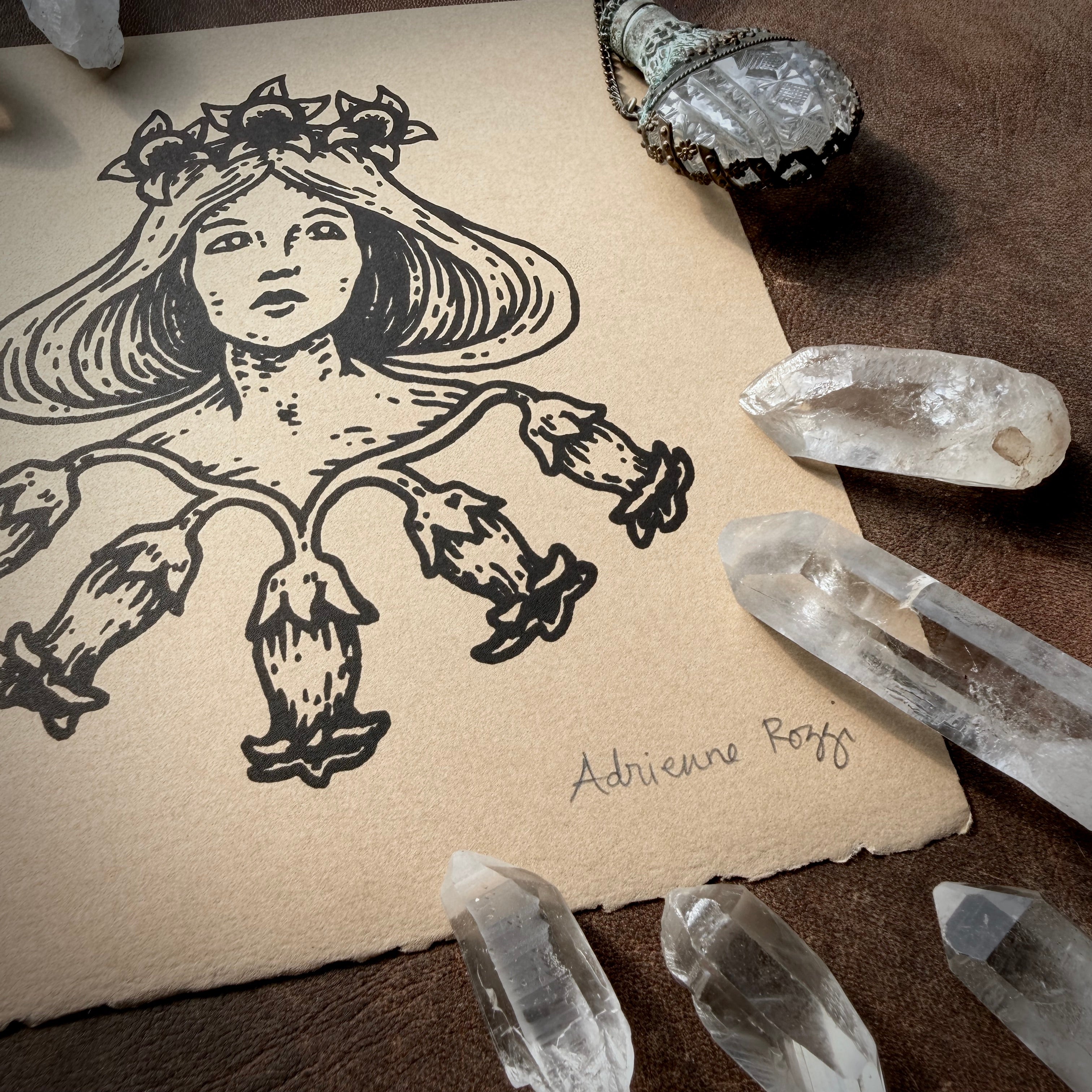 Lady Belladonna screen print
