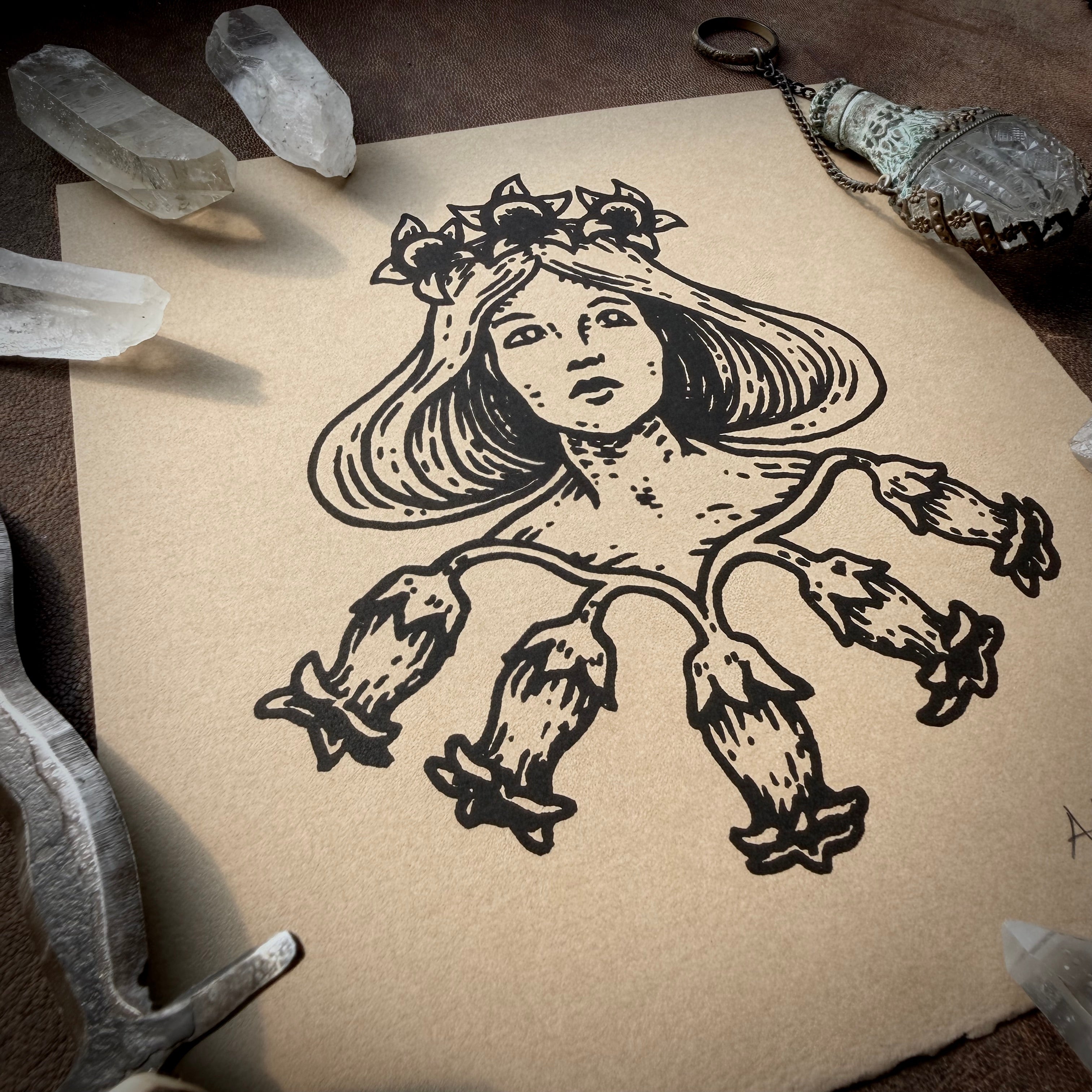 Lady Belladonna screen print