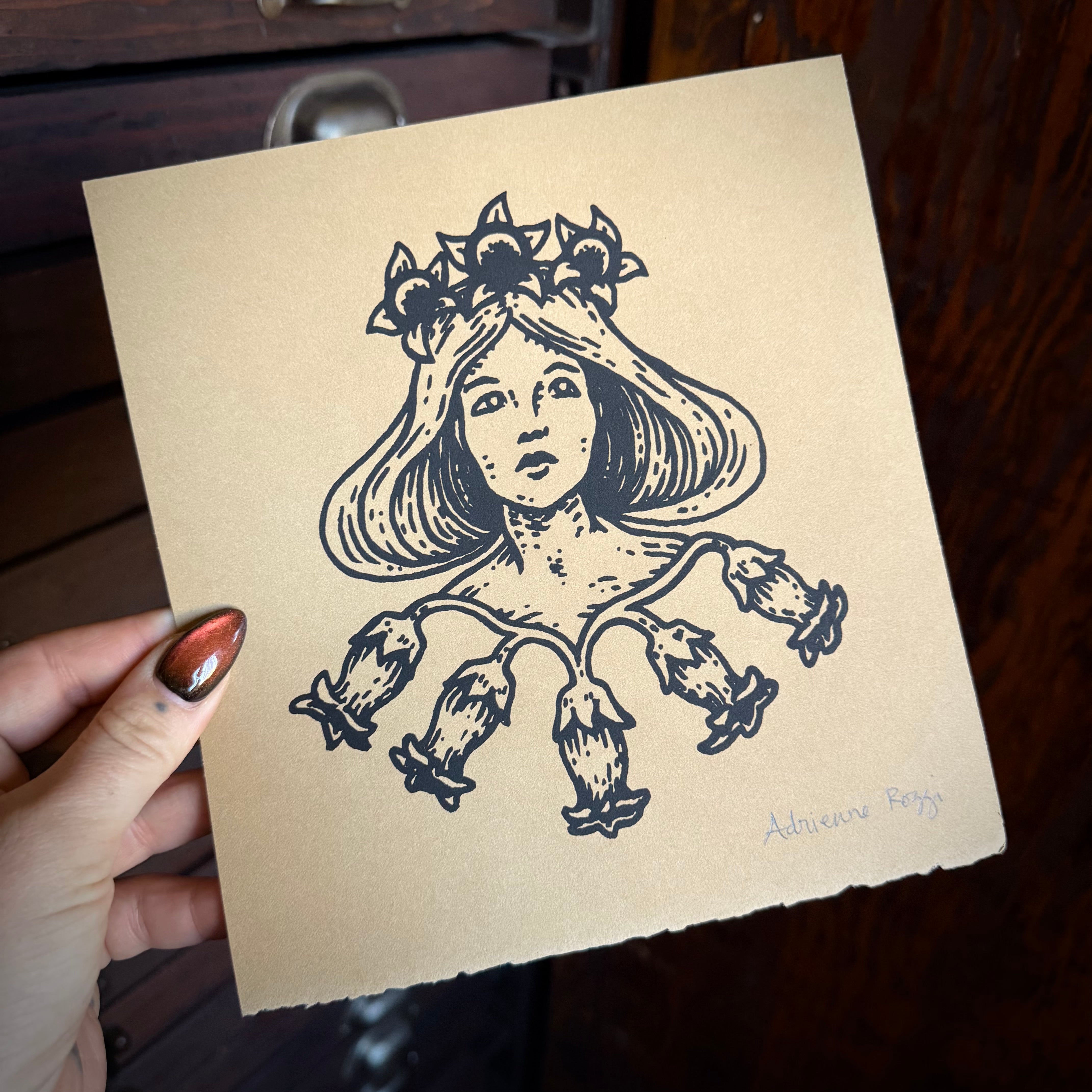 Lady Belladonna screen print