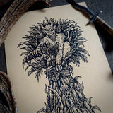 Old Scratch screen print