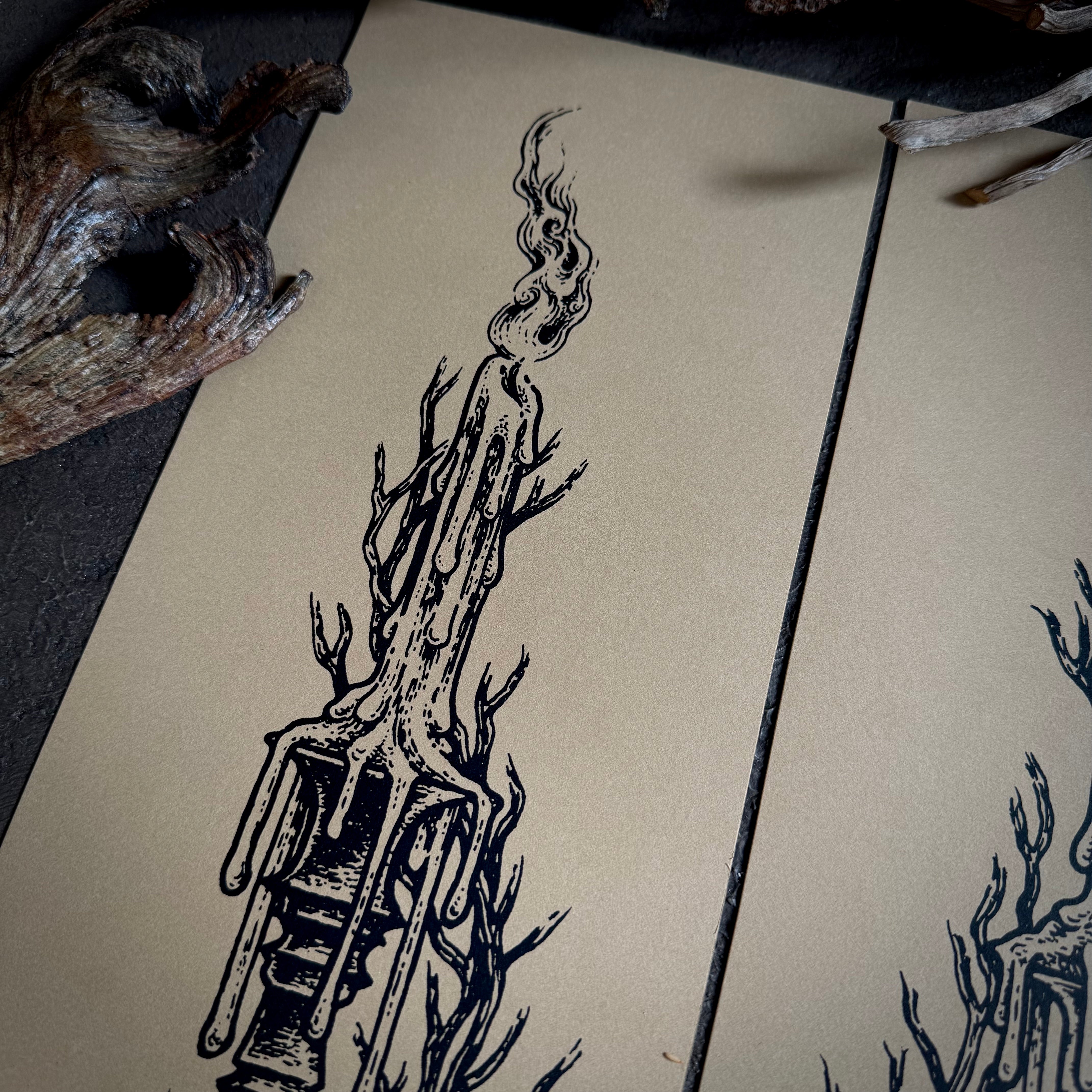 Candleglow screen print