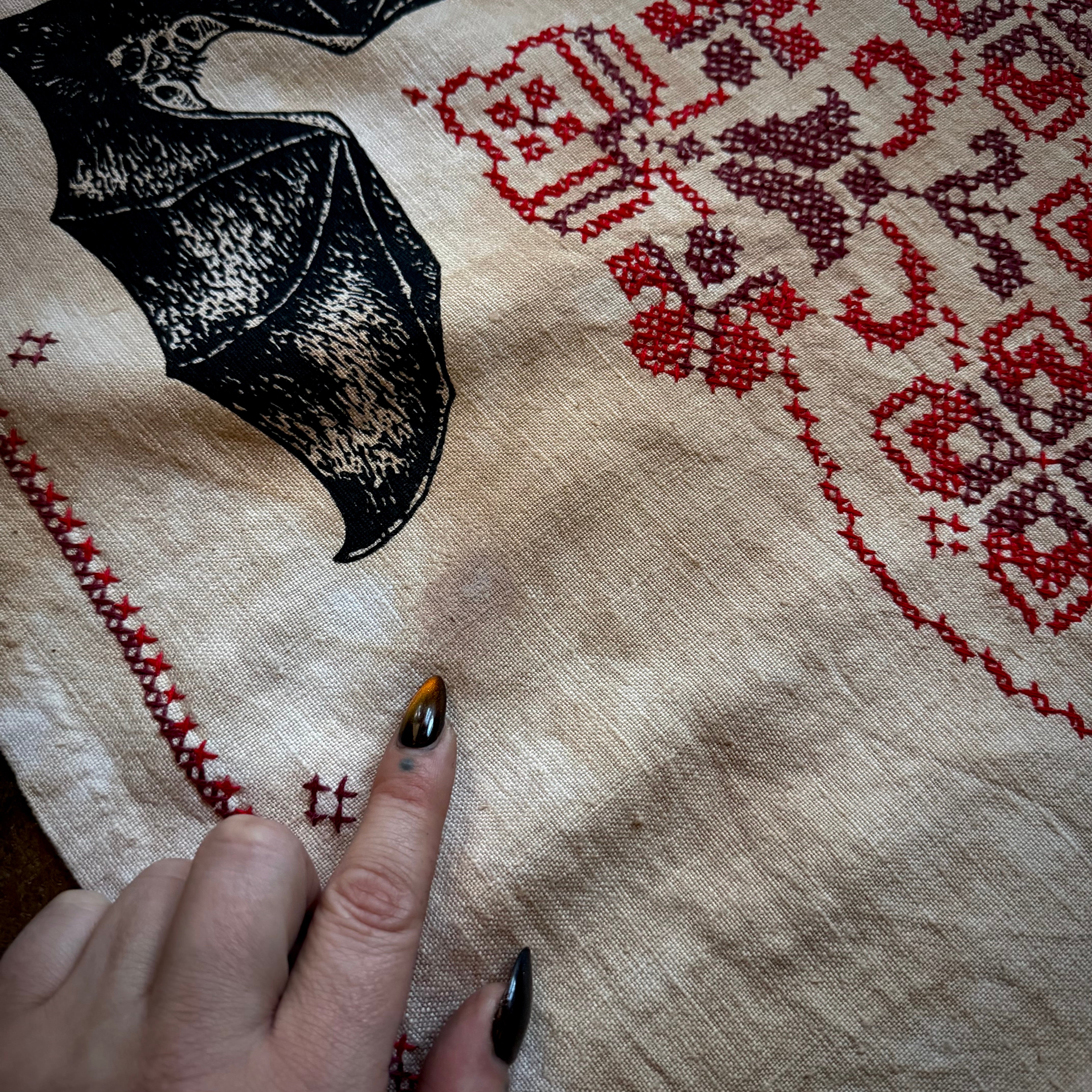 The Summoning large altar cloth in Cornstalk, one-of-a-kind