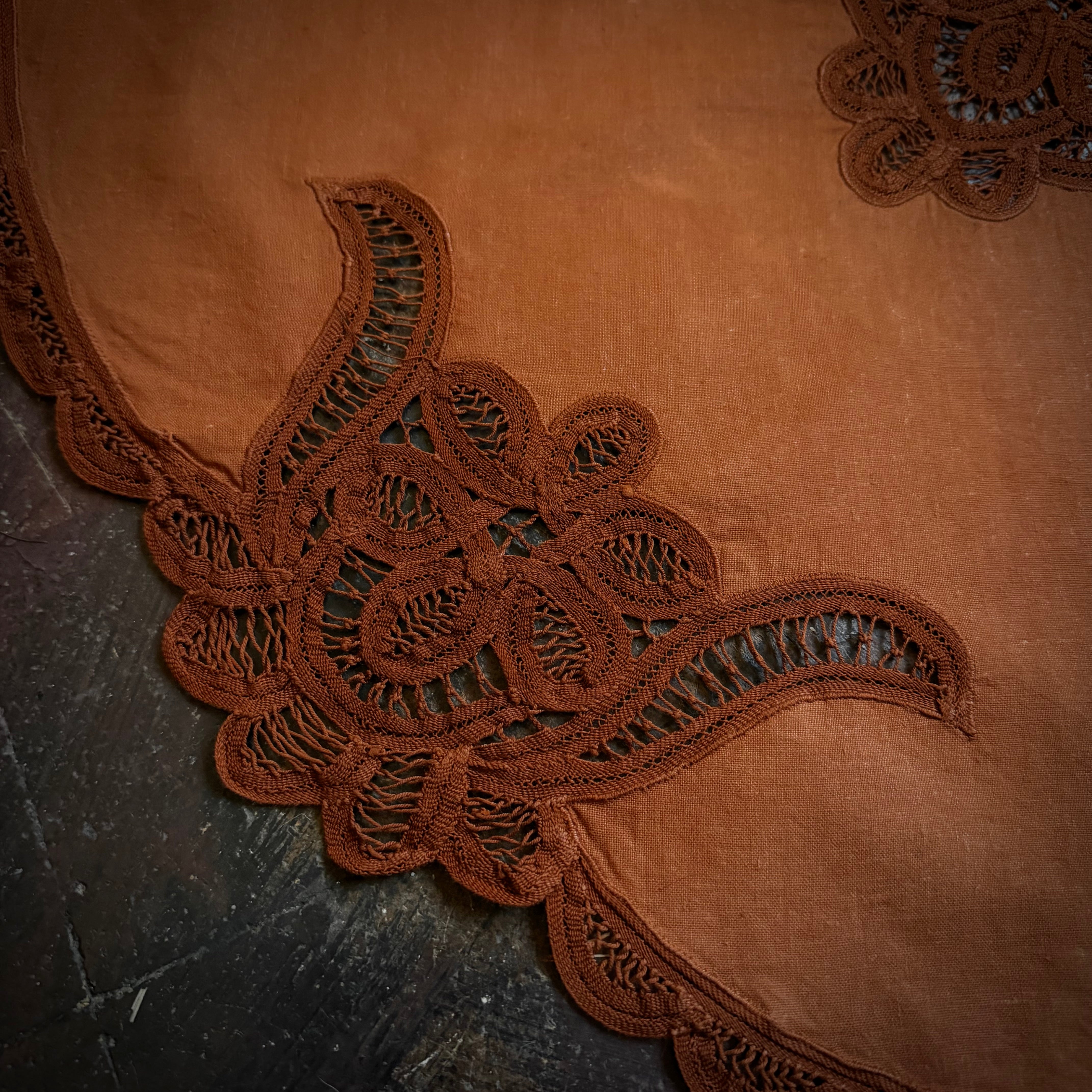 Lady Belladonna large round altar cloth in Pumpkin Pie, one-of-a-kind