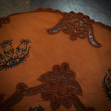 Lady Belladonna large round altar cloth in Pumpkin Pie, one-of-a-kind