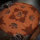 Lady Belladonna large round altar cloth in Pumpkin Pie, one-of-a-kind