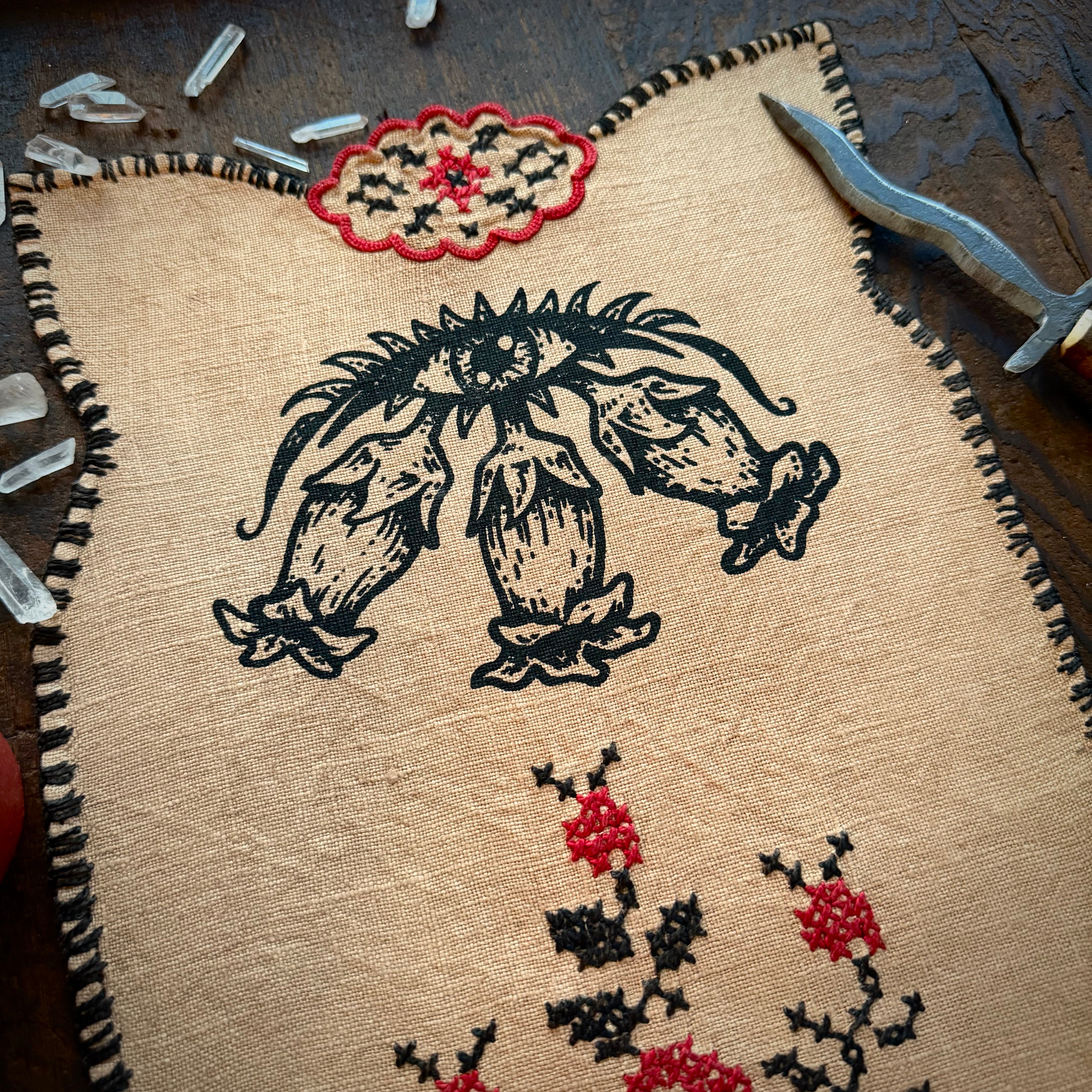 Belladonna altar cloth in Cornstalk, limited edition