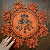 Lady Belladonna altar cloth in Russet, one-of-a-kind