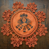 Lady Belladonna altar cloth in Russet, one-of-a-kind