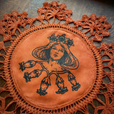 Lady Belladonna altar cloth in Russet, one-of-a-kind