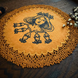 Lady Belladonna altar cloth in Goldenrod, limited edition